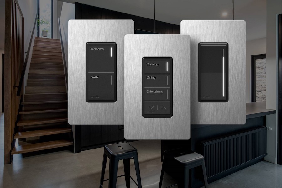 Lutron’s newest Sunnata RF smart switches come in a variety of styles.